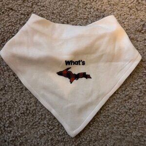 "What's UP" Upper Peninsula Baby Bib - NWT